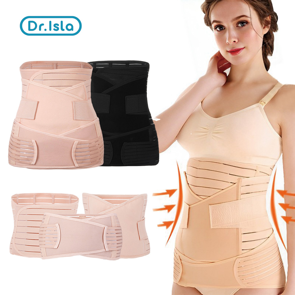 3 pis Set - Corset Postpartum Belly Band Pregnant Women Tummy Belly Pelvis Belt